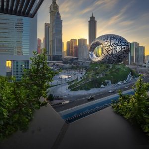 Leia mais sobre o artigo Voe para Dubai com a Emirates e ganhe ingressos para o Museu do Futuro, uma das atrações mais famosas de Dubai