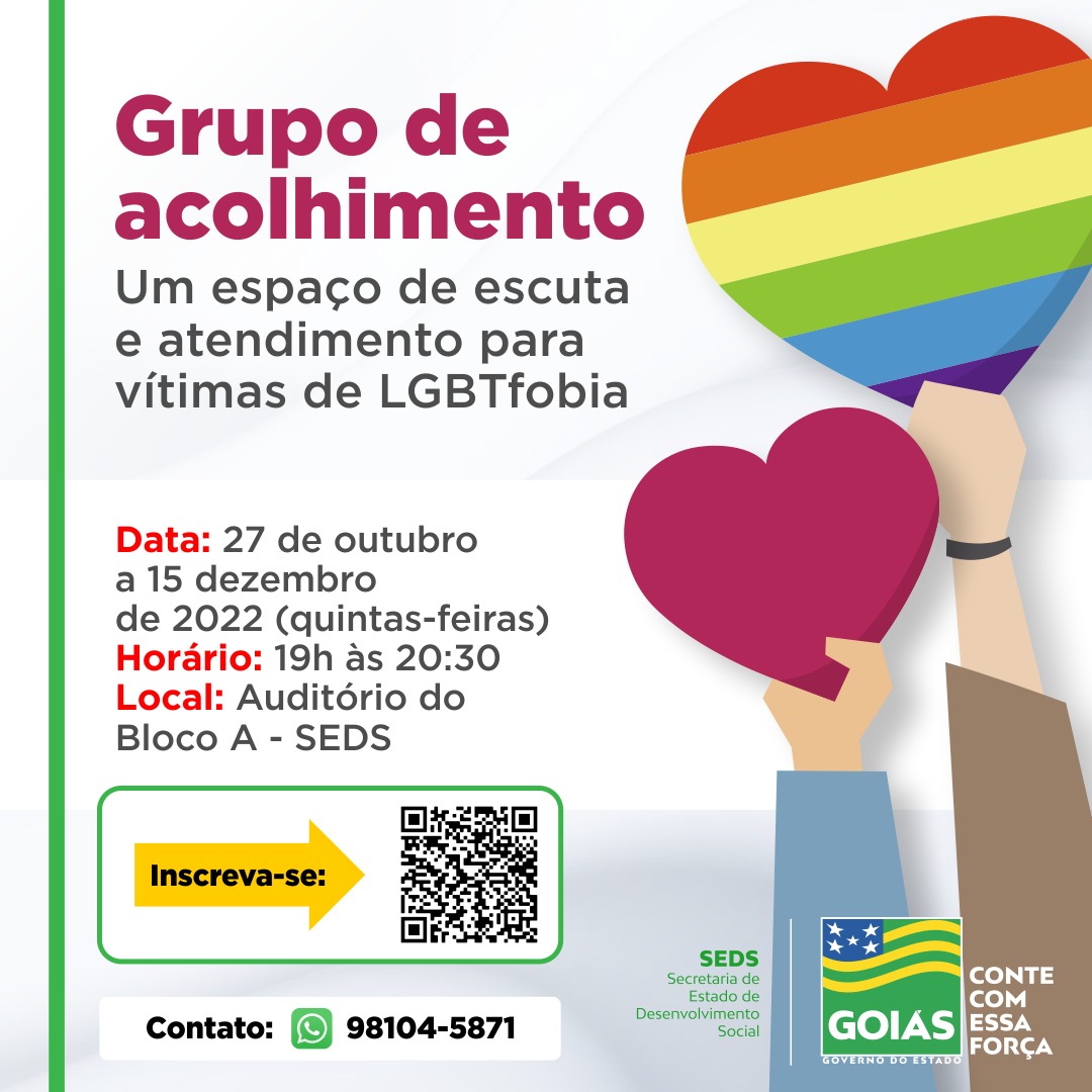 No momento, você está visualizando Governo de Goiás cria grupo de acolhimento a vítimas de LGBTfobia