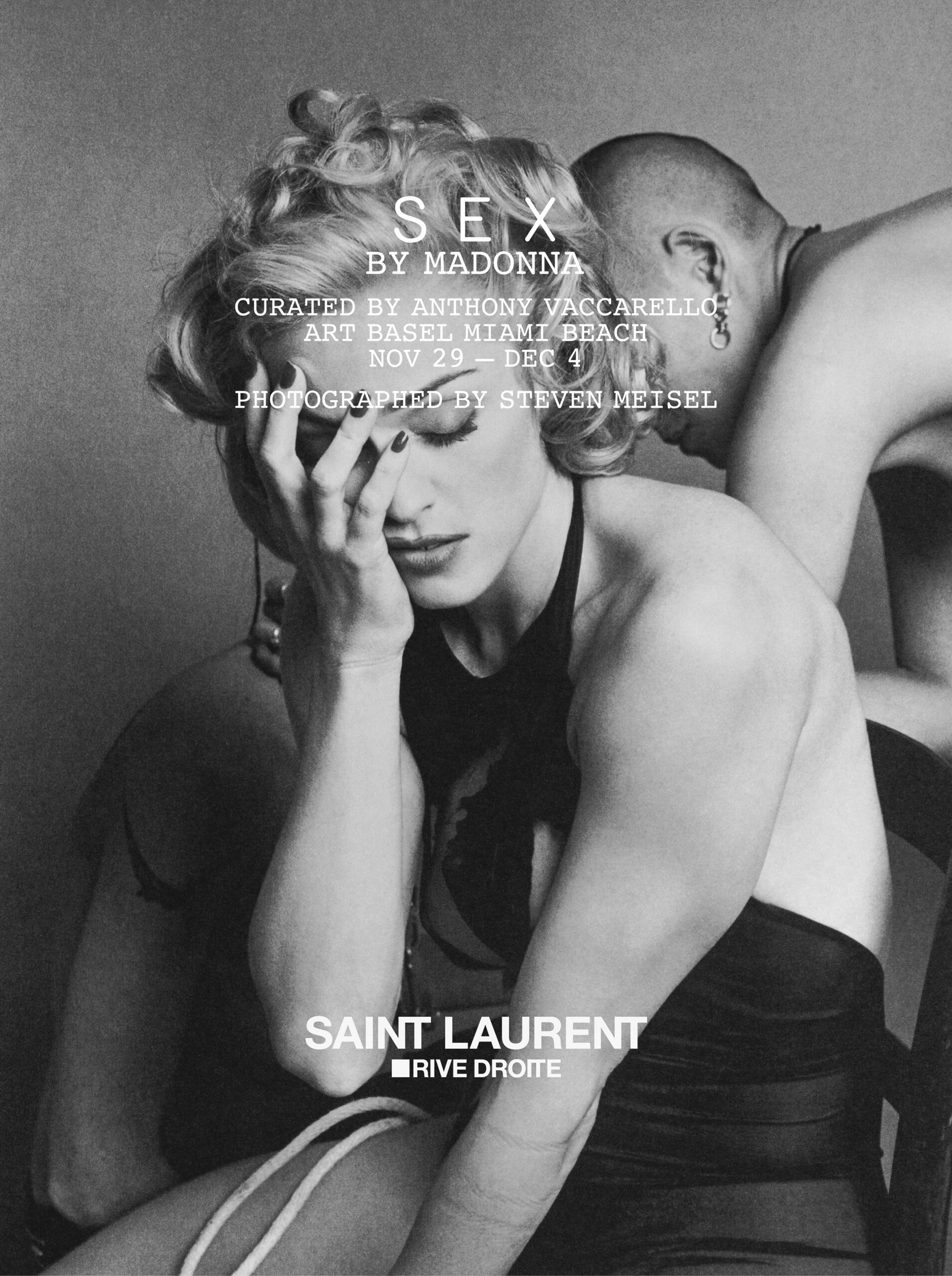 No momento, você está visualizando Saint Laurent Confirma Participação na Exposição Art Basel Miami  com Sex by Madonna