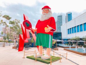 Leia mais sobre o artigo Papai Noel já está em clima de férias no Flamboyant Shopping