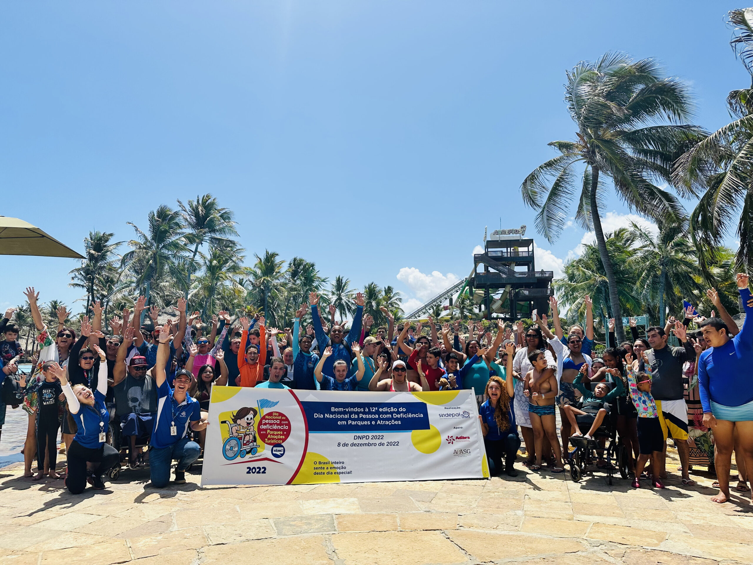 No momento, você está visualizando Beach Park recebe 200 crianças, jovens e seus acompanhantes em comemoração ao Dia Nacional da Pessoa com Deficiência 2022 (DNPD)