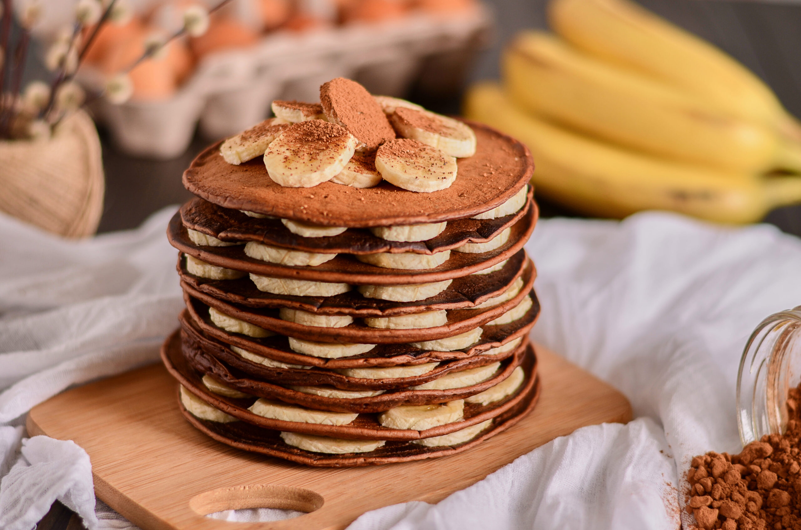No momento, você está visualizando Receita de Panqueca de Banana com cacau
