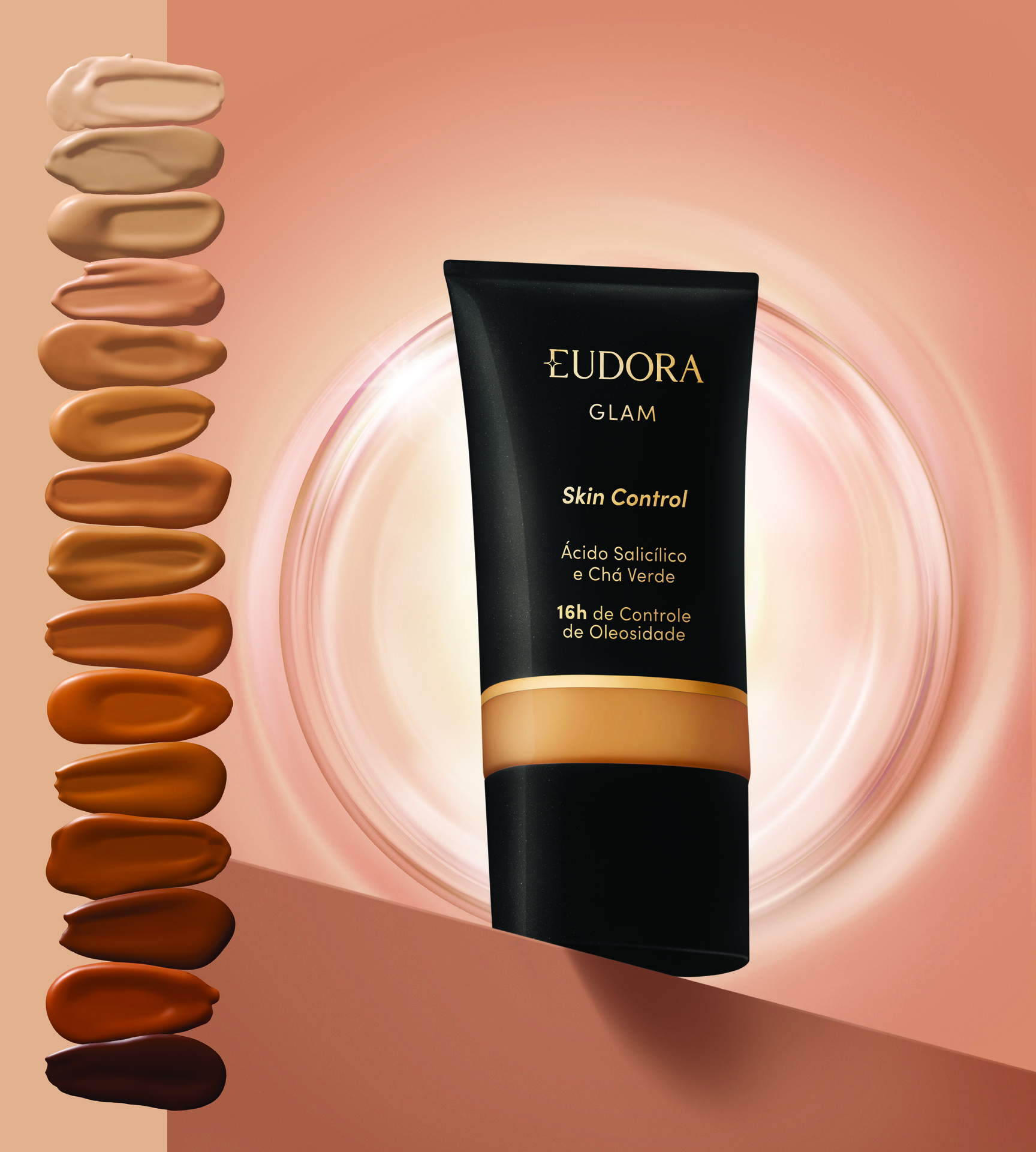No momento, você está visualizando Eudora Glam Skin Control tem tecnologia que promete 16 horas de antioleosidade na pele