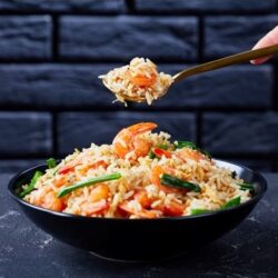 Arroz com Camarões À Moda