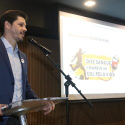 “Futebol tem poder de unir e salvar vidas”, afirma Daniel Vilela em lançamento da campanha Doe Sangue e Marque um Gol Pela Vida