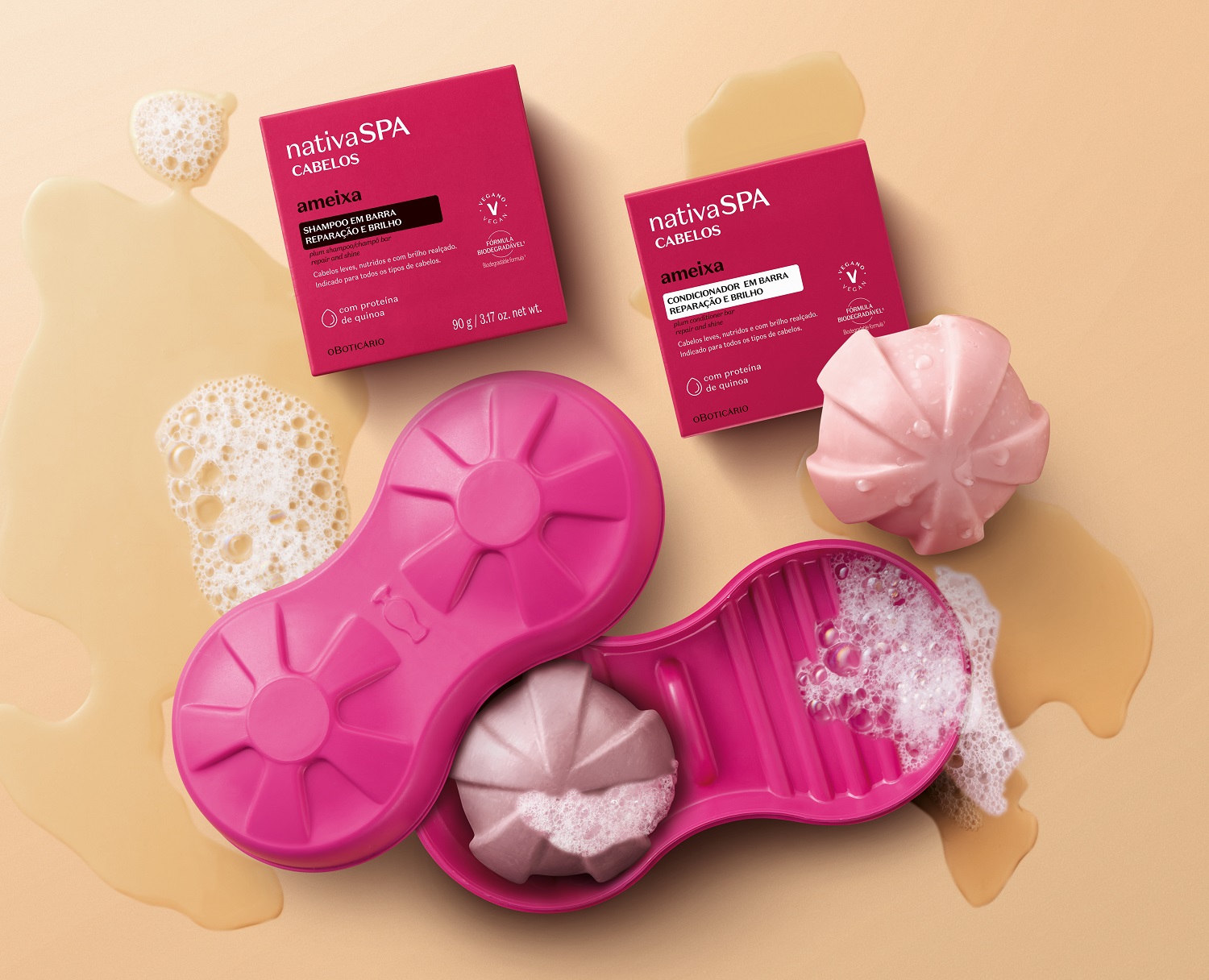 No momento, você está visualizando <strong>Waterless Beauty: Nativa SPA lança shampoo e condicionador em barra</strong>