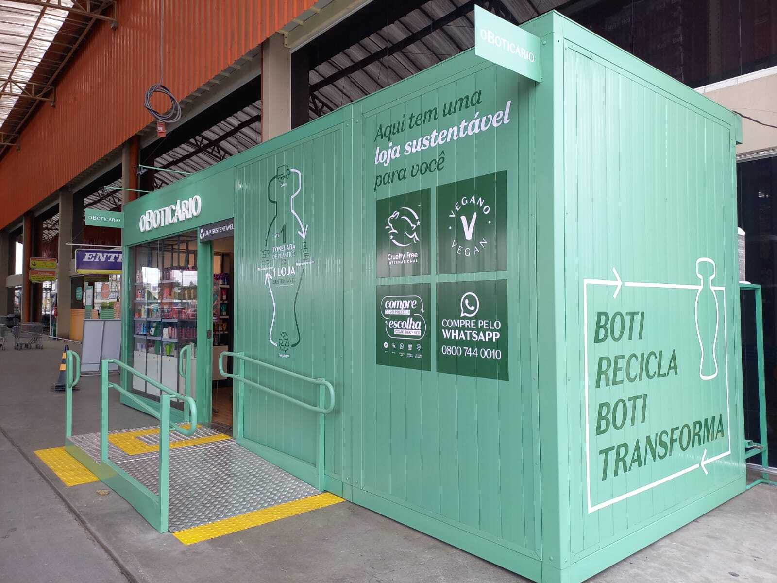 No momento, você está visualizando <strong>O Boticário transforma uma tonelada de plástico na primeira loja sustentável da marca em Goiás</strong>