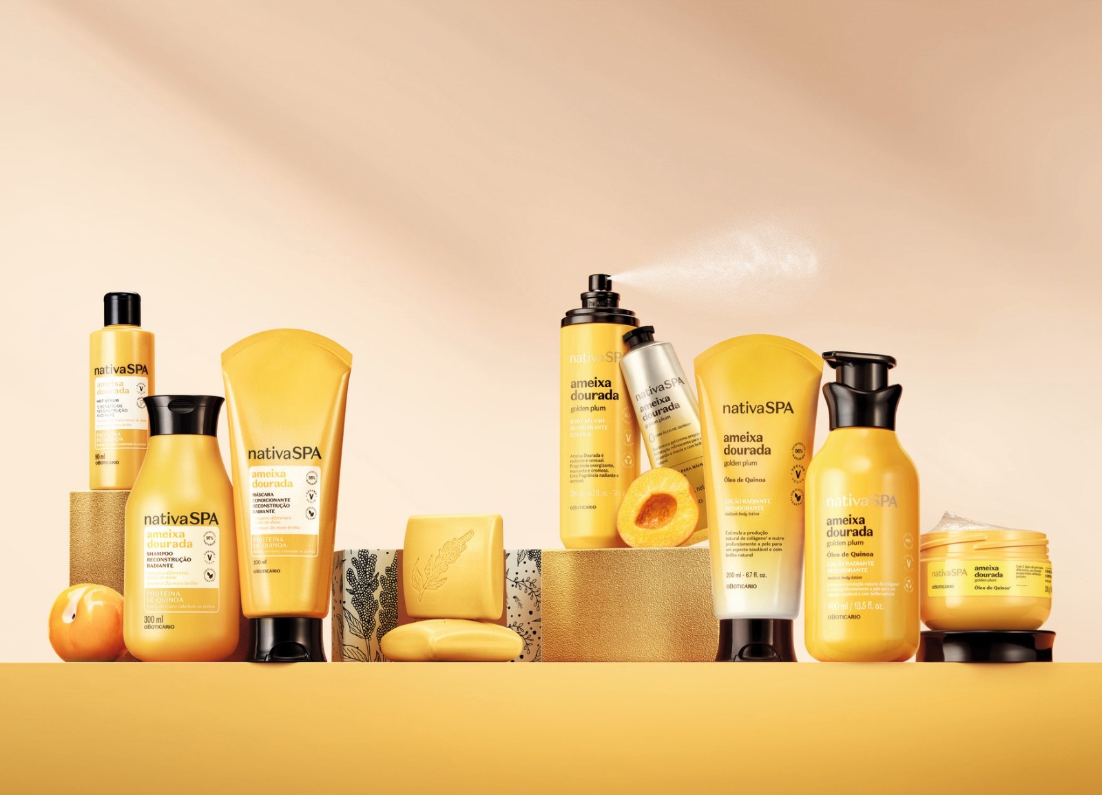 No momento, você está visualizando A pele em sua versão mais radiante: Nativa SPA apresenta a linha Ameixa Dourada