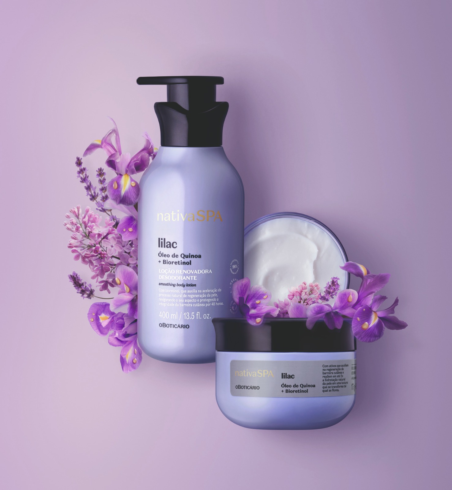 Você está visualizando atualmente Em composição de flores delicadas e na máxima potência do exclusivo óleo de quinoa, o Boticário expande portfólio com Nativa SPA Lilac