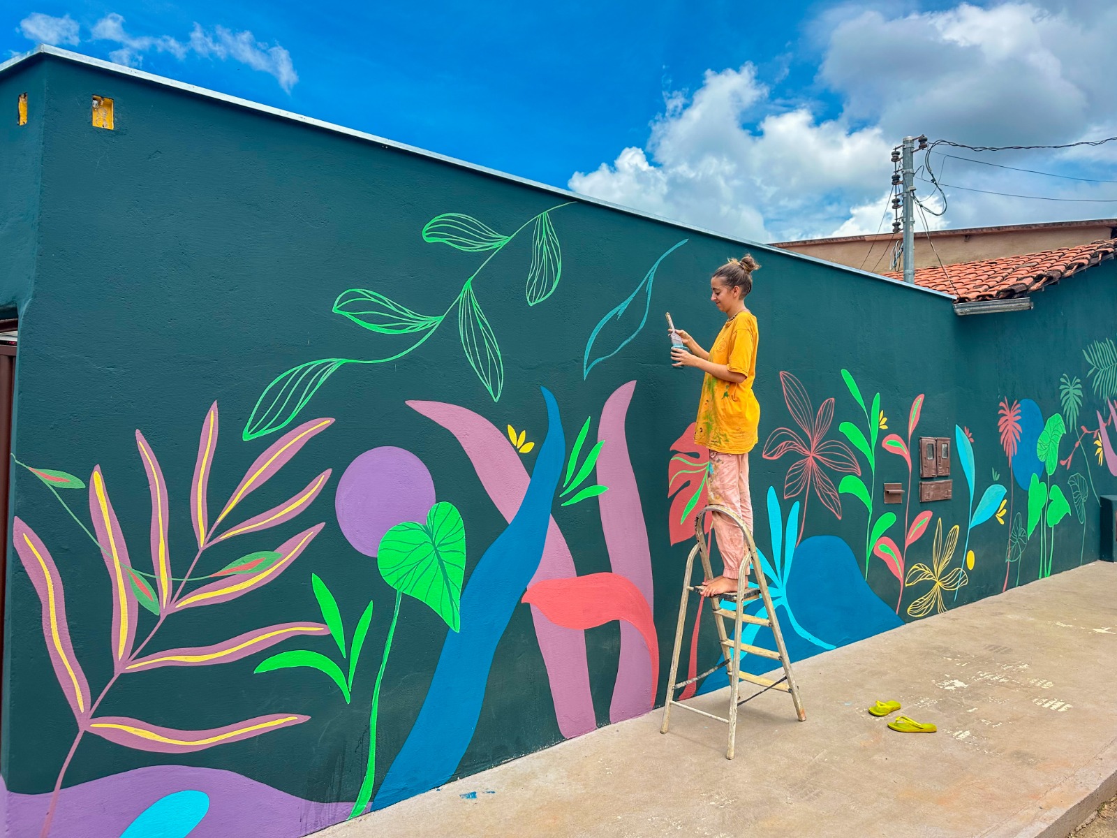 No momento, você está visualizando Casa de veraneio inaugura arte muralista, em Pirenópolis