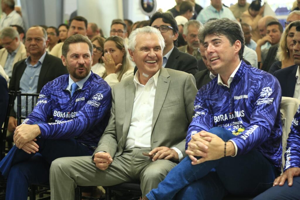 Governador Ronaldo Caiado durante anúncio da Pesca Esportiva 2025 em Goiás