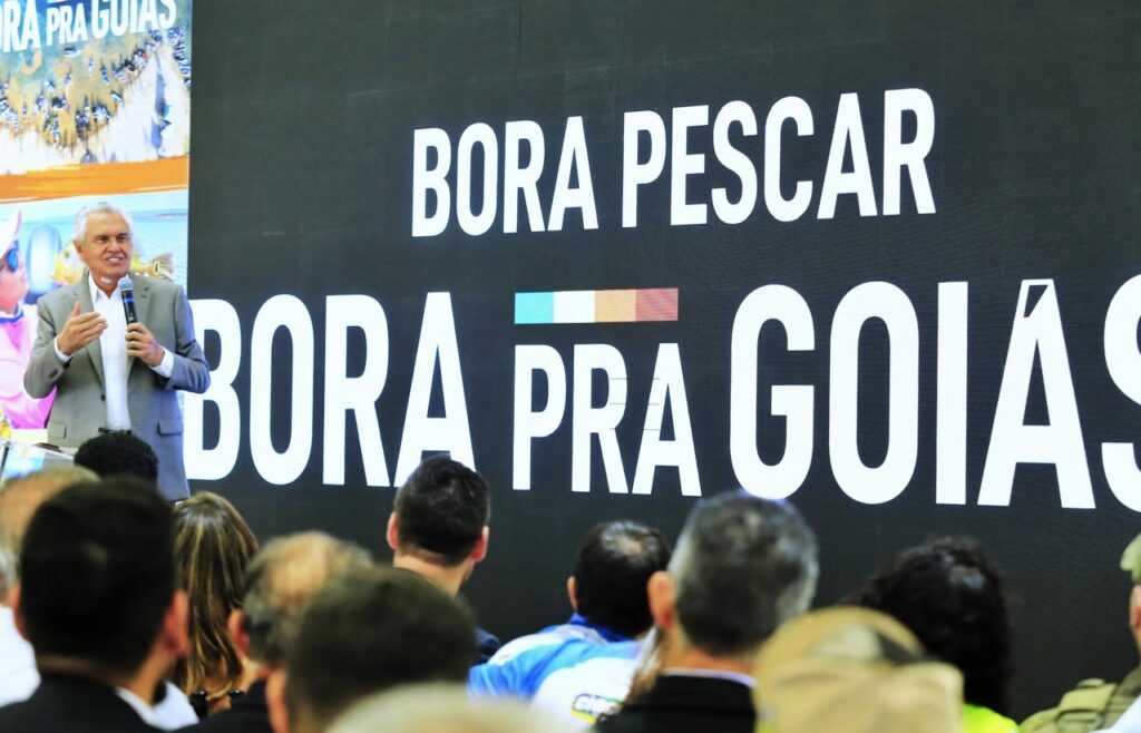 Governador Ronaldo Caiado durante anúncio da Pesca Esportiva 2025 em Goiás