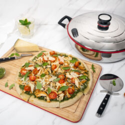 Pizza de pesto com frango: uma receita exclusiva para harmonizar com vinho