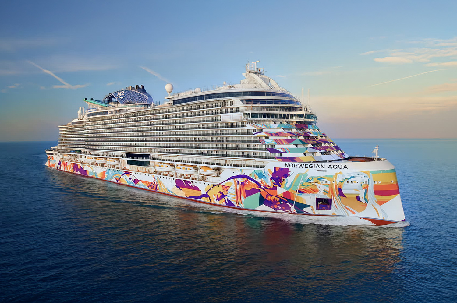 No momento, você está visualizando Norwegian Aqua estreia como navio mais novo em Port Canaveral