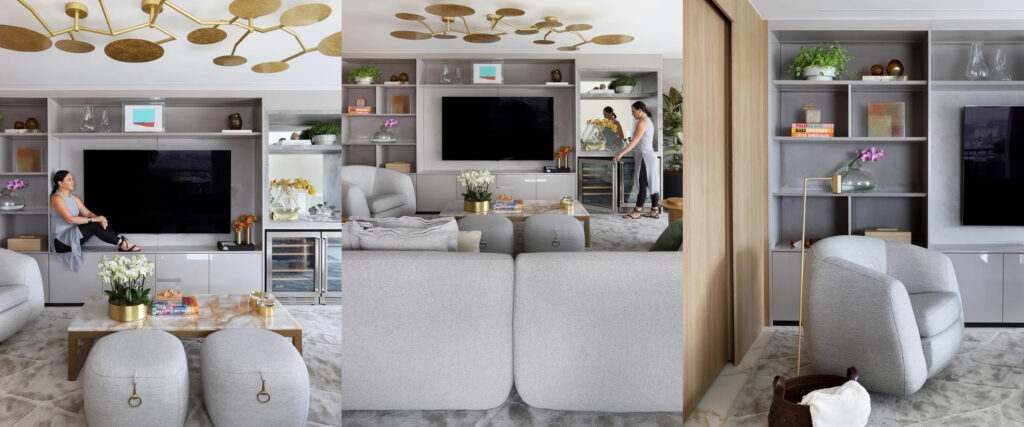 Estantes: protagonistas do décor da sala