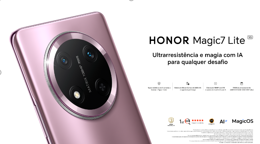 HONOR apresenta o novo HONOR Magic7 Lite