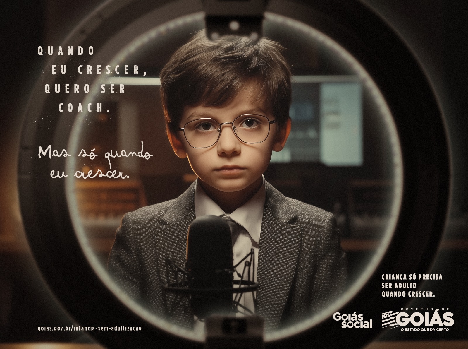 No momento, você está visualizando Campanha publicitária do Governo de Goiás alerta sobre adultização de crianças