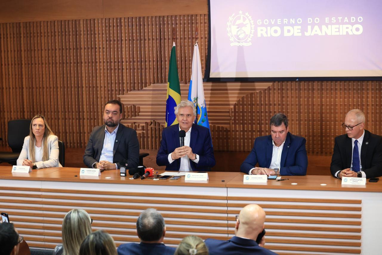 No momento, você está visualizando “Segurança pública é governabilidade”, diz Caiado em encontro de governadores no Rio
