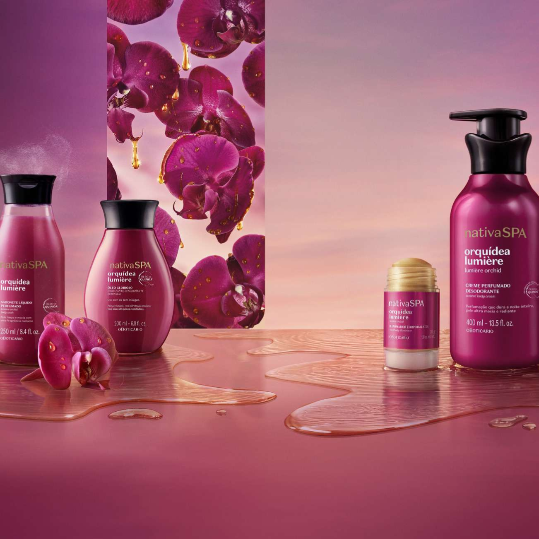 No momento, você está visualizando Nativa SPA Orquídea Lumière do Boticário traz glow corporal