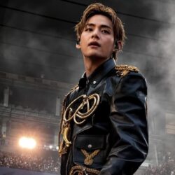 Taehyung, do BTS, estreia a etapa de Paris da ARIRANG Tour 2026 com novo look da CELINE
